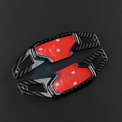 For Ford Mustang 2024-2026 Steering Wheel Paddle Shifter Extension Carbon Fiber - detail view 7