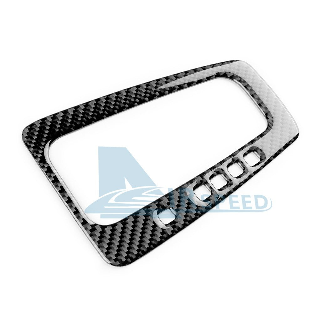 For Ford Focus SE 15-2018 Car Center Gear Shift Panel Sticker Carbon Fiber Black（U.S. Stock）