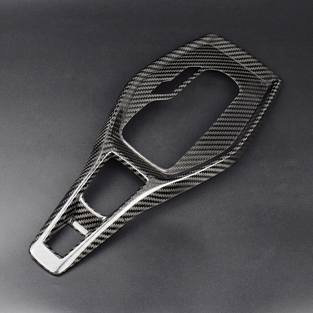 Real Carbon Fiber Gear Shift Panel Cover Sticker For Chevrolet Camaro 2016-2019