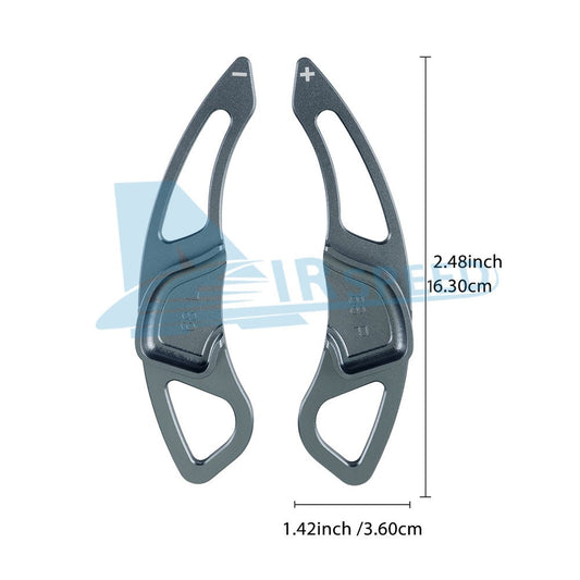 For Hyundai Genesis Coupe 09-11 Car Steering Wheel Paddle Shifter Extension Gray - FREE GIFT