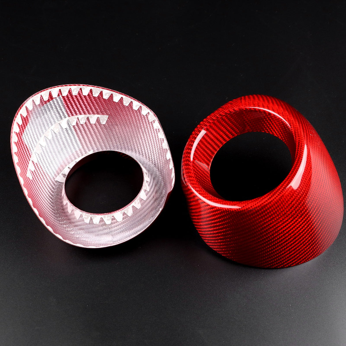 Dashboard Air Outlet Cover For Subaru BRZ GR86 2021-2023 RED HARD Carbon Fiber - detail view 9
