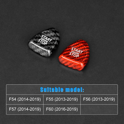 Carbon Fiber Engine Start Stop Button Sticker For Mini Cooper F54 F55 F56 F57F60 - detail view 5