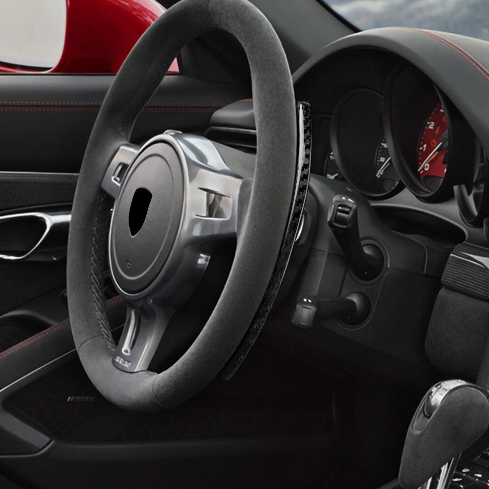 For Porsche 911 12-19 Cayman 13-19 Black Steering Wheel Paddle Shifter Extension - detail view 4
