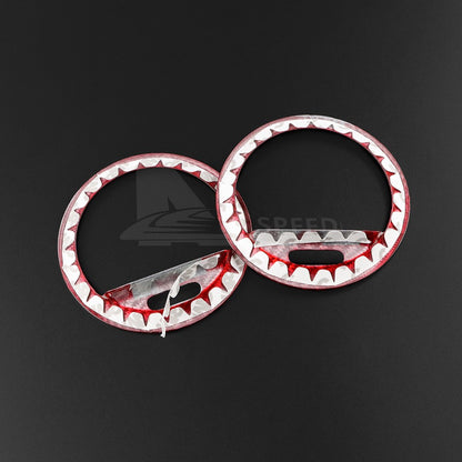Red Carbon Fiber Center Side Air Outlet Frame Cover for Abarth 595 595C 2012-15 - detail view 10