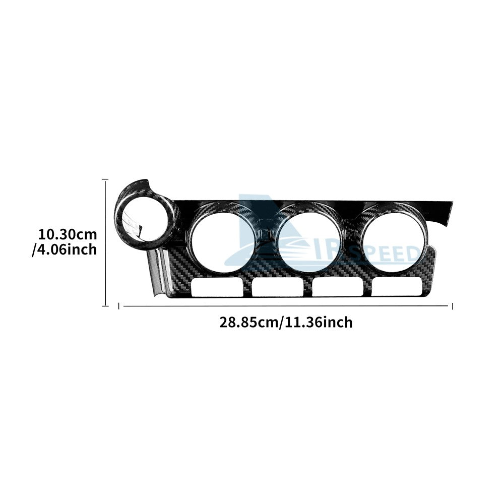 Air Conditioning Knob Button Frame Cover Hard Carbon Fiber for BRZ GR86 2021-25 - detail view