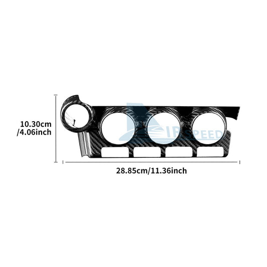 Air Conditioning Knob Button Frame Cover Hard Carbon Fiber for BRZ GR86 2021-25 - detail view