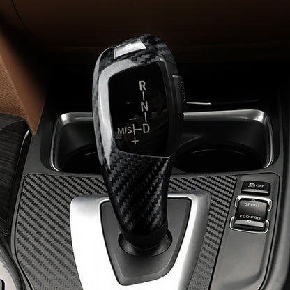 Real Carbon Fiber Gear Shift Knob Sticker for BMW F30, F32, F33, F34, F35 & F36 (2008-2019) - detail view 6