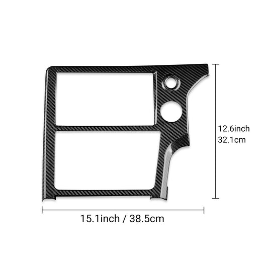 Center Navigation Screen Frame Cover Carbon FIber For Toyota GR Yaris 2025-2026 - detail view