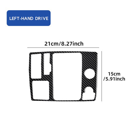 Audi A6 A7 S6 S7 12-18 Gear Shift Panel Frame Cover Trim Black Carbon Fiber LHD（U.S. Stock）