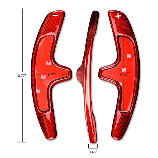 For Porsche 911/991/Cayman 12-19 Steering Wheel Paddle Shifter Real Carbon Fiber - detail view