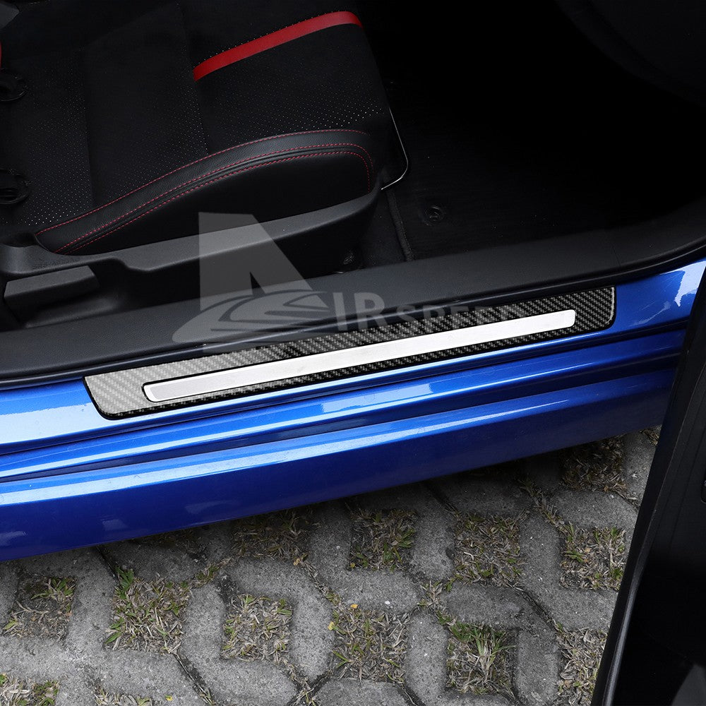Door Sills Cover REAL HARD Black Carbon Fiber For Subaru BRZ GR86 2021-2023 - detail view 5