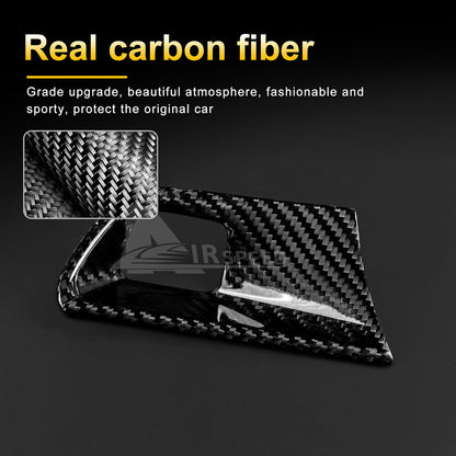 Start Stop Engine Button Frame Cover REAL HARD Carbon Fiber For Camaro 2016-2024 - detail view 4