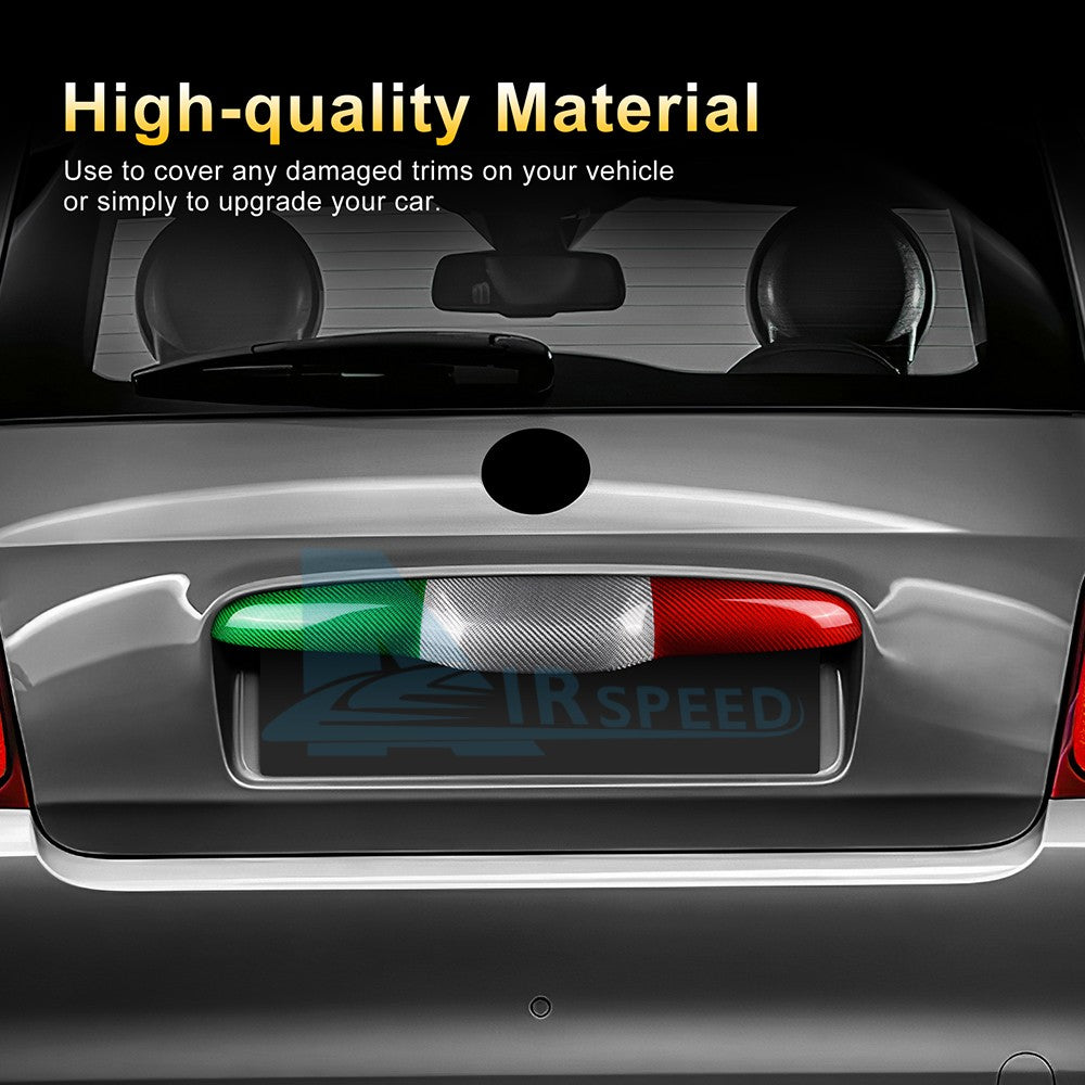 For Abarth 595 595C 2012-2024 695 2010-24 Trunk Switch Strip Cover Carbon Fiber - detail view 5