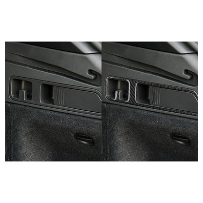 For Audi Q5 2018-2024 Trunk Cargo Hook Cover Panel Trim Black Carbon LHD RHD Set（U.S. Stock）