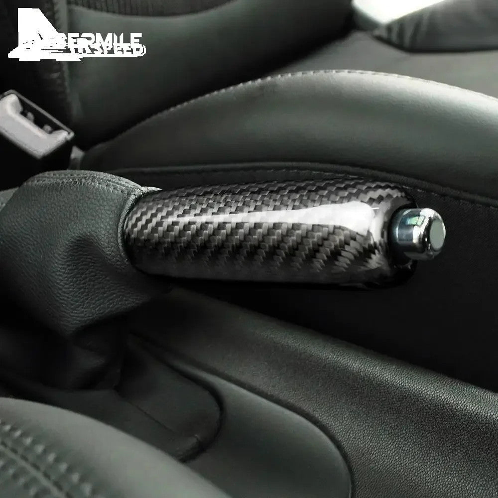 Sport Real Dry Carbon Handbrake Grip For All MINI R Generation Vehicles - detail view