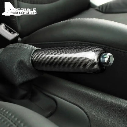 Sport Real Dry Carbon Handbrake Grip For All MINI R Generation Vehicles - detail view