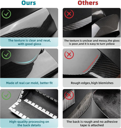 Black Hard Carbon Hazard Warning Button Trim For Subaru WRX 2022-2023 - detail view 4