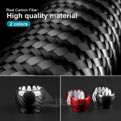 Car Gear Shift Head Cover Hard Carbon Fiber for Subaru BRZ Toyota GR86 2022-2025 - detail view 5