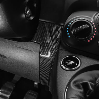 Carbon Fiber Car Dashboard Lower Right Cover for FIAT 500 Abarth 595 2016-2024 - detail view 9