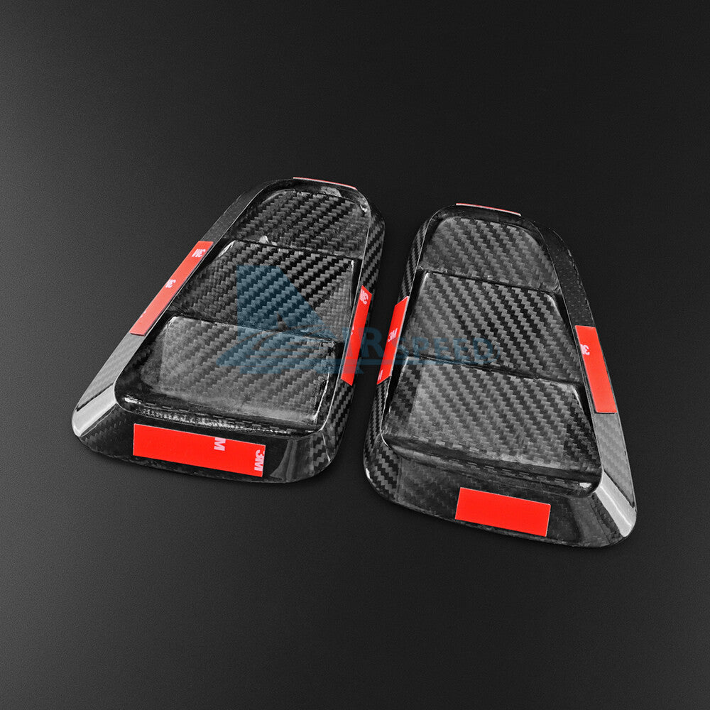 Hard Carbon Fiber Interior Rearview Mirror Cover For Fiat 500 Abarth 595 2017-23 - detail view 9