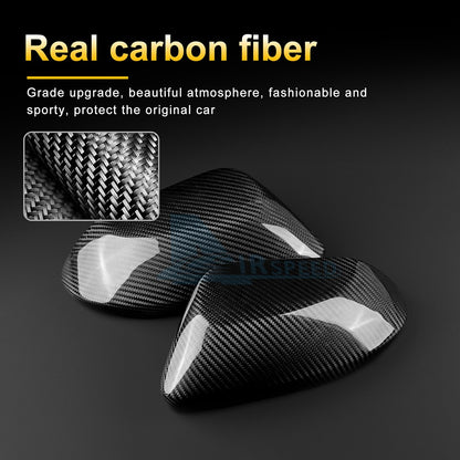 HARD Carbon Fiber Rear View Mirror Cover for Toyota Corolla 2020-25 Yaris 21-25 - detail view 6