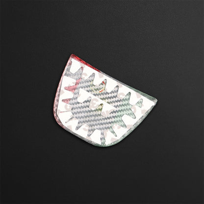 Italy Color Hard Carbon Steering Bottom Trim For Fiat 500 500C 2016-2024 - detail view 9