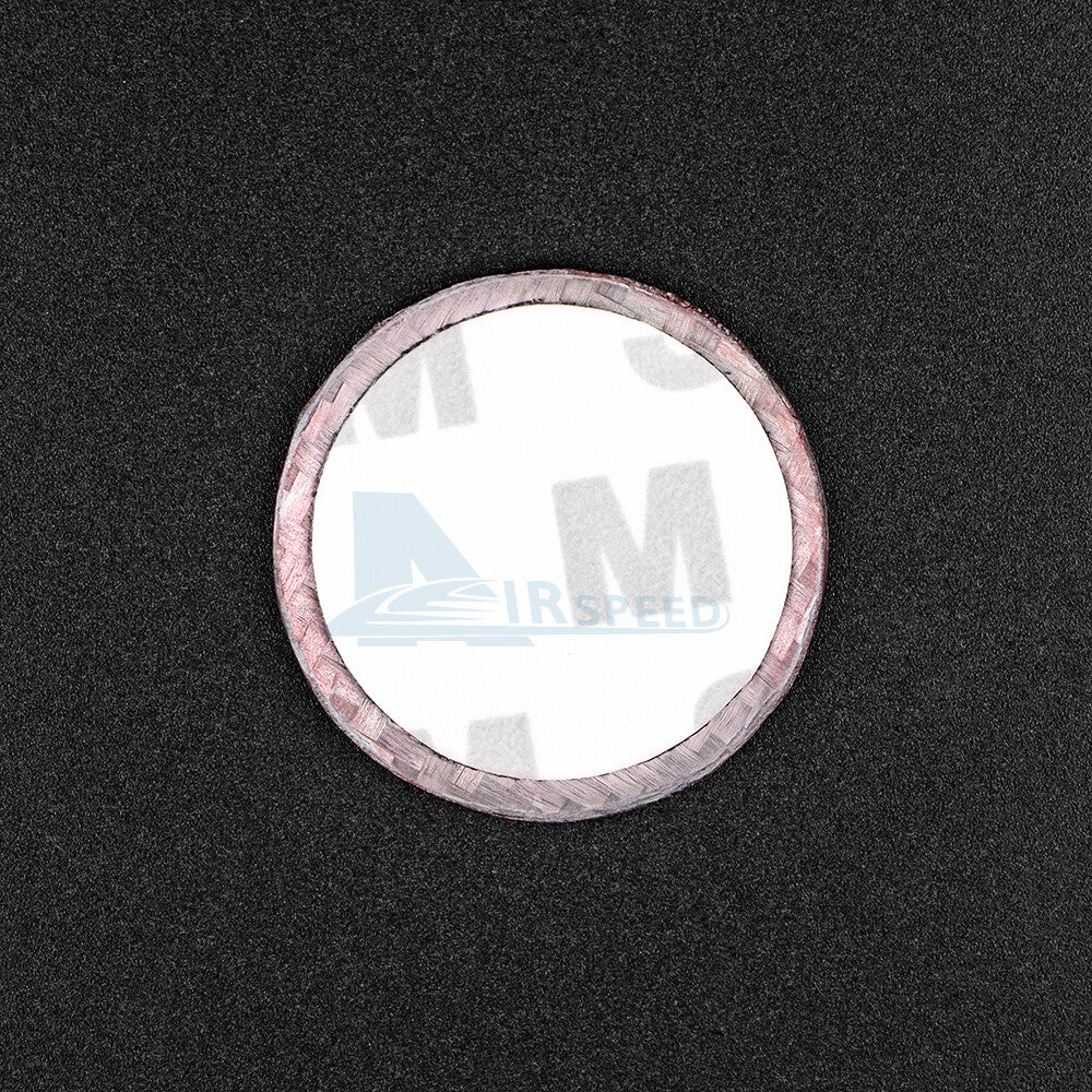 For Nissan Altima 2020-2023 HARD RED Carbon Fiber Start Stop Engine Button Cover - detail view 7