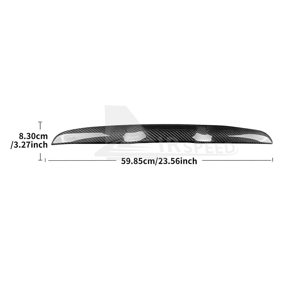 For FIAT 500 08-23 Abarth 595 12-23 Car Trunk Switch Strip Cover Carbon Fiber - detail view 3