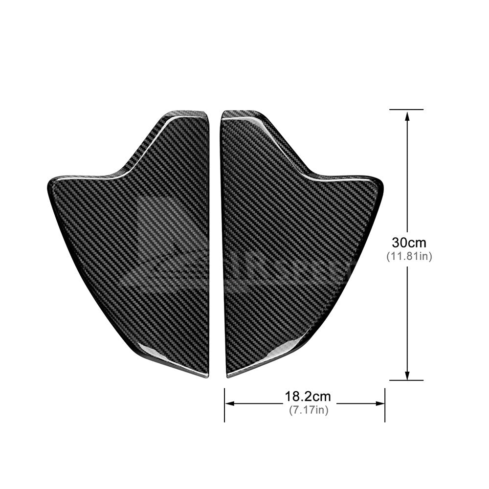 REAL HARD Black Carbon Fiber Dashboard Side Cover For Subaru BRZ GR86 2021-2023 - detail view 3