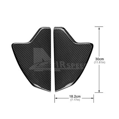 REAL HARD Black Carbon Fiber Dashboard Side Cover For Subaru BRZ GR86 2021-2023 - detail view 3