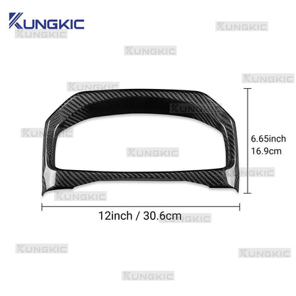 LHD Black Hard Carbon Speedometer Bezel Trim For Toyota GR Yaris 2025-2026 - detail view 5