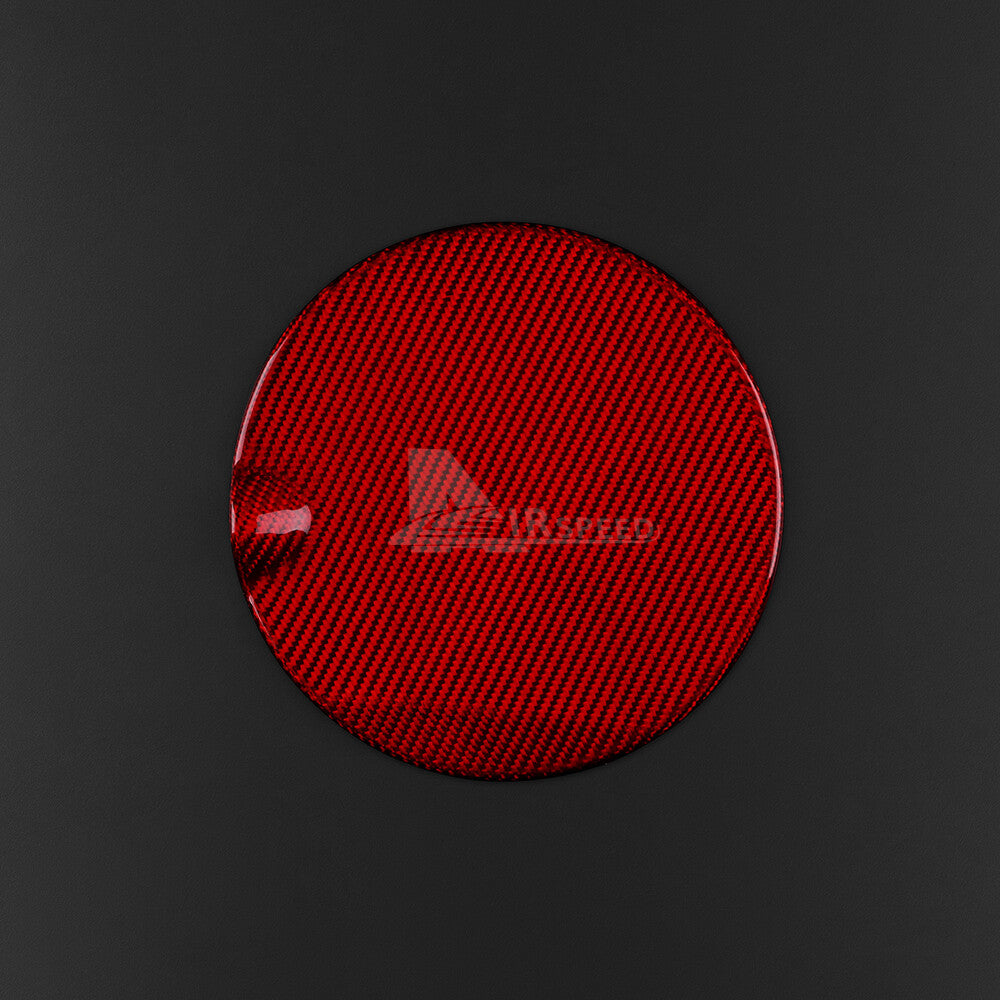 For MINI F55 F56 14-2023 F57 16-2023 Red Fuel Gas Tank Cap Cover Carbon Fiber - detail view 6