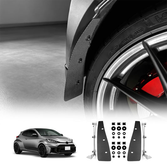 Rear Wheel Mudguard Protector Black Carbon Fiber For Toyota GR Yaris 2020-2026 - product view