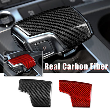 Red Dry Carbon Fiber Gear Knob For Audi A6 A7 SQ8 Q7 19-22 Type 278