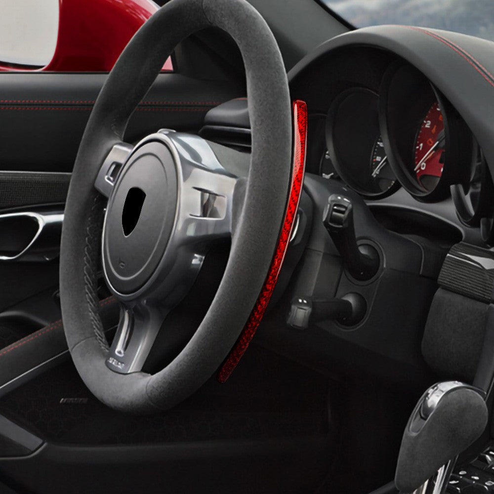 For Porsche 911/991/Cayman 12-19 Steering Wheel Paddle Shifter Real Carbon Fiber - detail view 4