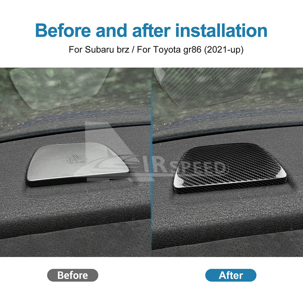 For Subaru BRZ GR86 2021-2023 Rear Seat Upper Cover REAL HARD Carbon Fiber BLACK - detail view 3