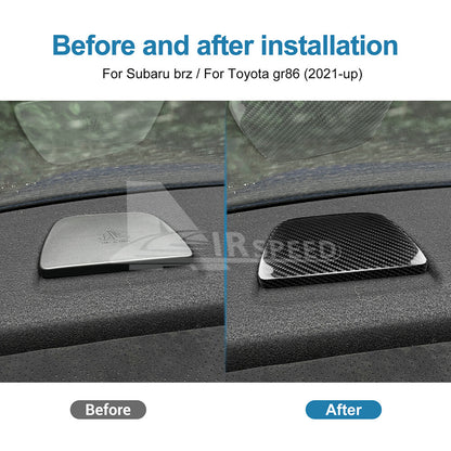 For Subaru BRZ GR86 2021-2023 Rear Seat Upper Cover REAL HARD Carbon Fiber BLACK - detail view 3