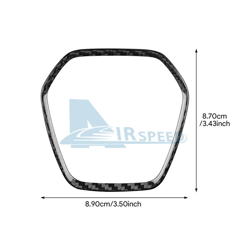 REAL Soft Carbon Fiber Steering Wheel Center Frame Cover For Corvette C8 20-2023