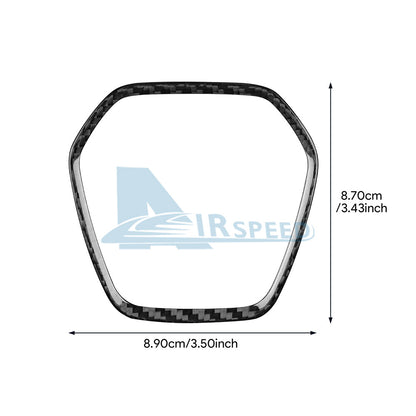 REAL Soft Carbon Fiber Steering Wheel Center Frame Cover For Corvette C8 20-2023