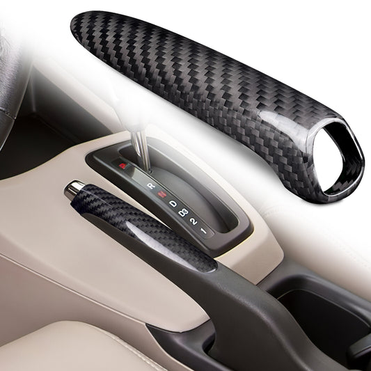 For Honda Civic 2012-2016 Handbreak Cover Car Parking Shifter Real Carbon Fiber