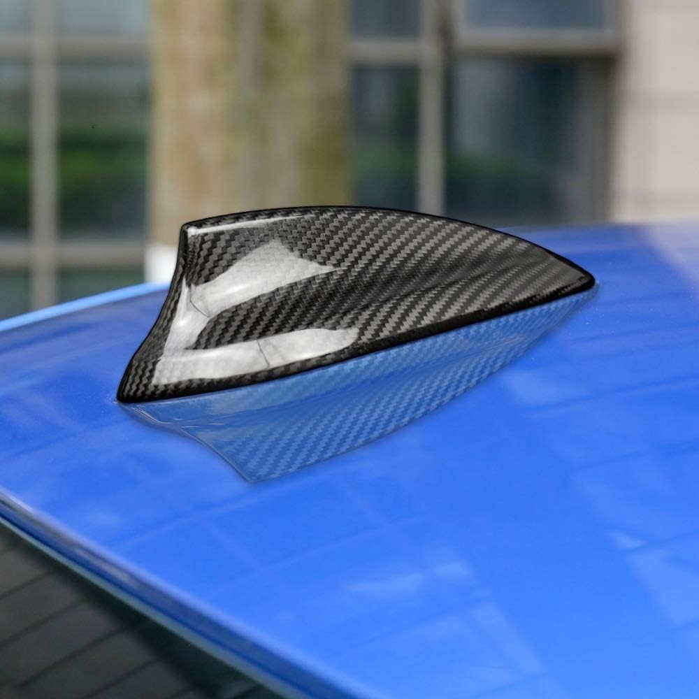For BMW F30 Hard Carbon Fiber Antenna Cap Black - detail view 4