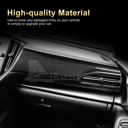 Passenger Copilot Front Dash Fit Subaru Crosstrek 2024 REAL HARD Carbon Fiber - detail view 4