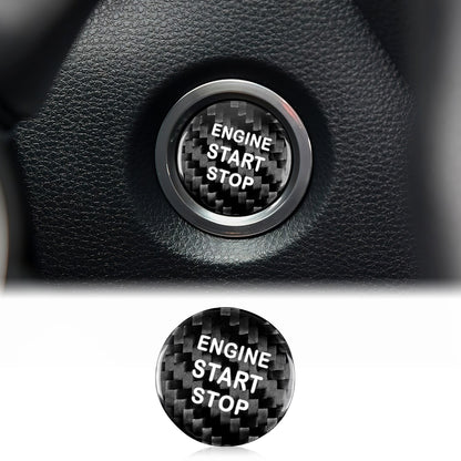 For Lexus IS ES GS NX RX LX RC RC F Carbon Fiber Engine Start Button Sticker - product view