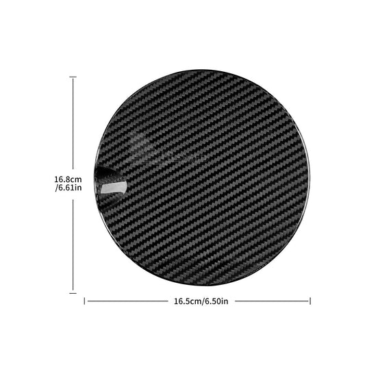 For MINI F55 F56 F57 2016-2023 Fuel Gas Tank Filler Cap Cover REAL Carbon Fiber - detail view