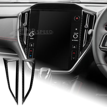 REAL HARD Carbon Fiber Black Center Air Vent Cover For Subaru WRX STI 2022-2023