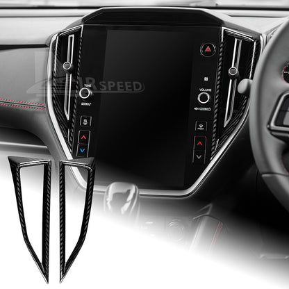 REAL HARD Carbon Fiber Black Center Air Vent Cover For Subaru WRX STI 2022-2023 - product view
