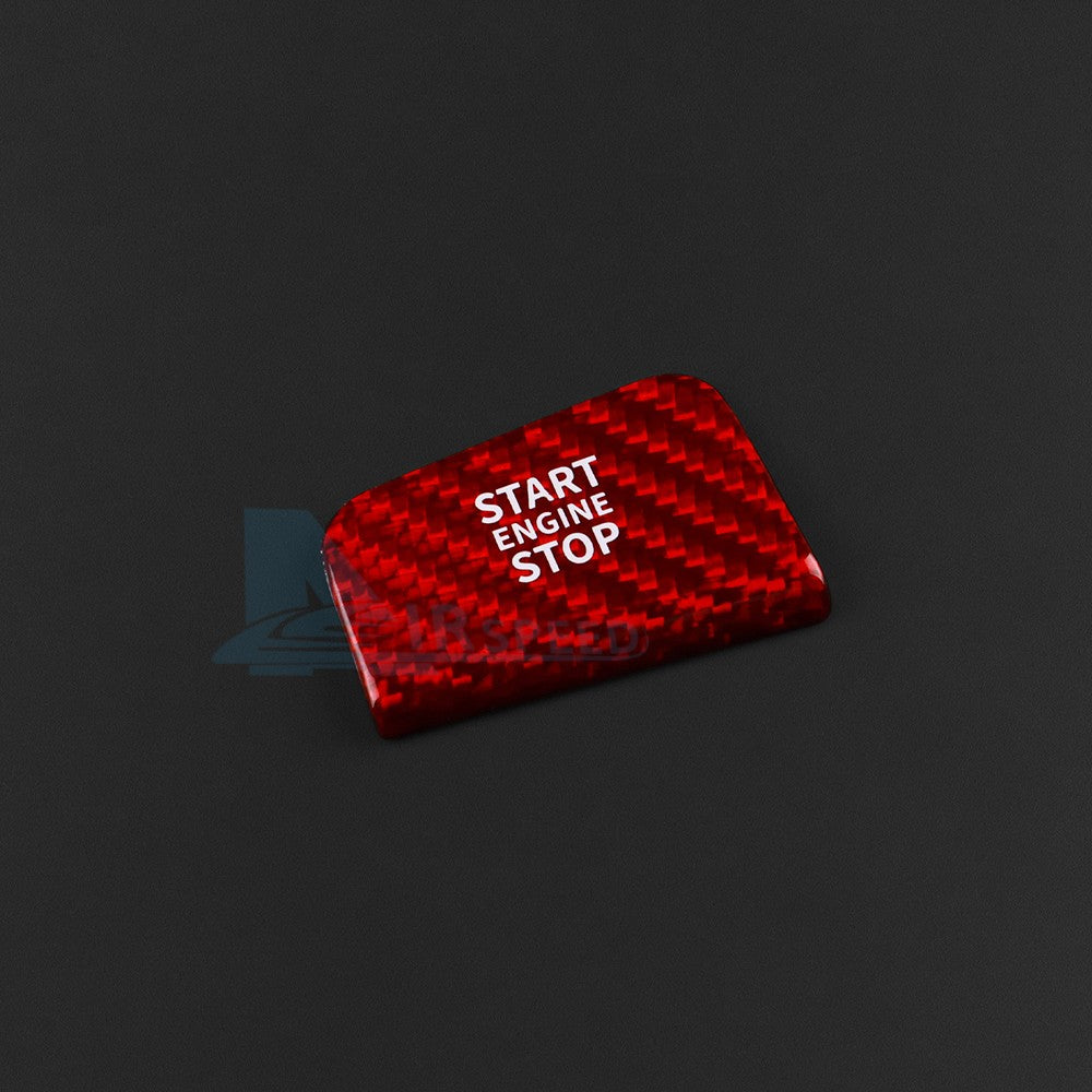 Center One-Click Start Sticker For BMW 5 Series G60 G70 2024-25 Red Carbon Fiber - detail view 8