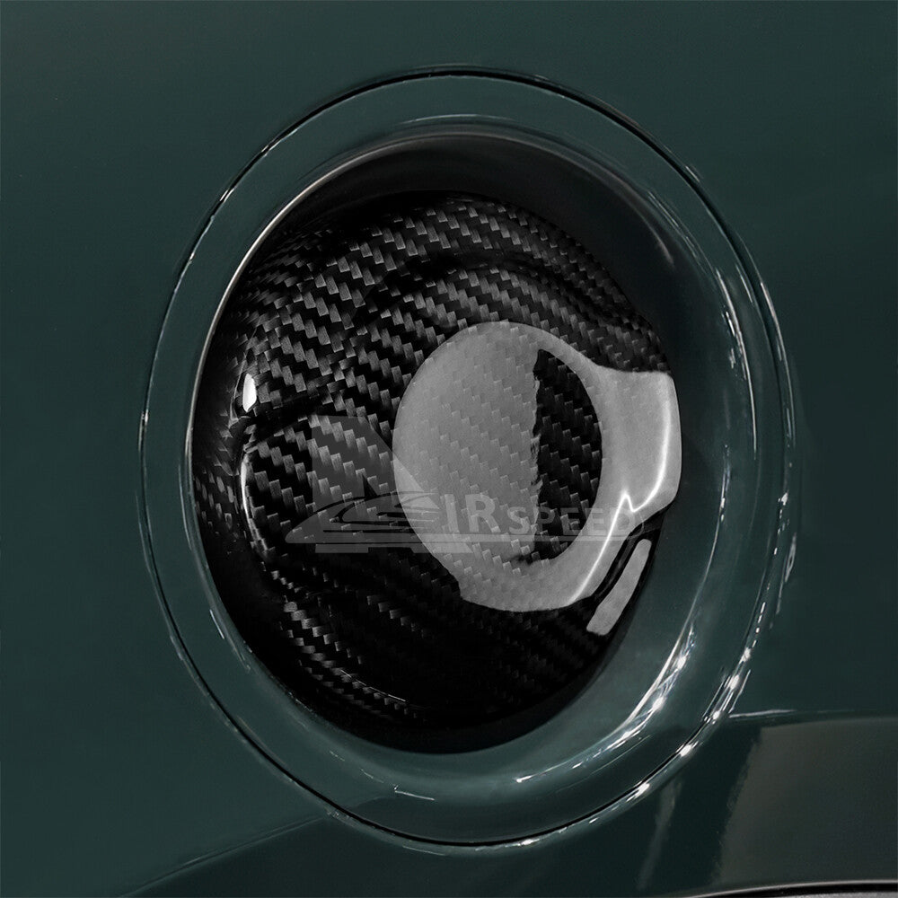 For Mini F55 F56 14-23 F57 16-23 Black Hard Carbon Fiber Fuel Tank Cap Cover 409 - detail view 5