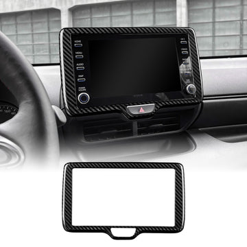 Center Screen Frame Cover For Toyota Yaris Cross/GR Yaris 2020-2024 Carbon Fiber