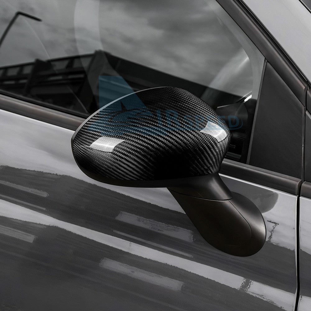 For FIAT 500 2008-2023 Abarth 595 595C 12-23 Carbon Fiber Rear View Mirror Cover - detail view 7